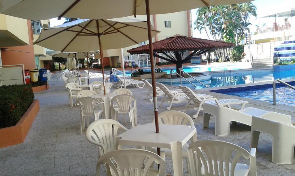 Caldas Novas - Go - Apartamento Parque Das Aguas Quentes Bloco 1 - Em Frente Clube Prive 外观 照片