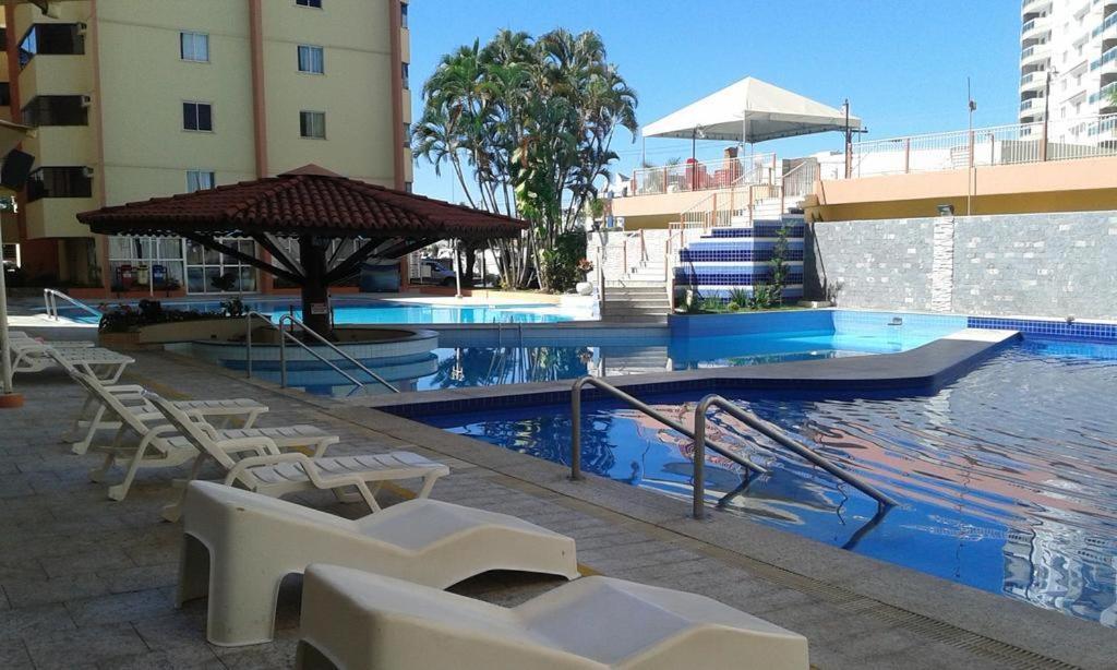 Caldas Novas - Go - Apartamento Parque Das Aguas Quentes Bloco 1 - Em Frente Clube Prive 外观 照片